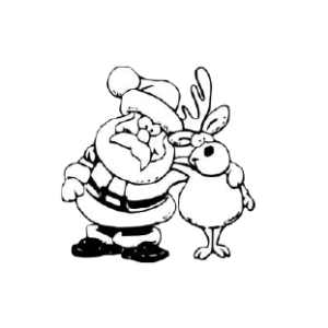 K101 Santa and Reindeer