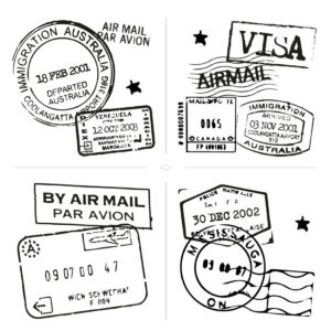 N133 Travel stamps